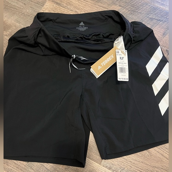 ADIDAS Agravic AIIA Trail Running Shorts XL 9”. Black/White Terrex Men AEROREADY - Picture 3 of 7